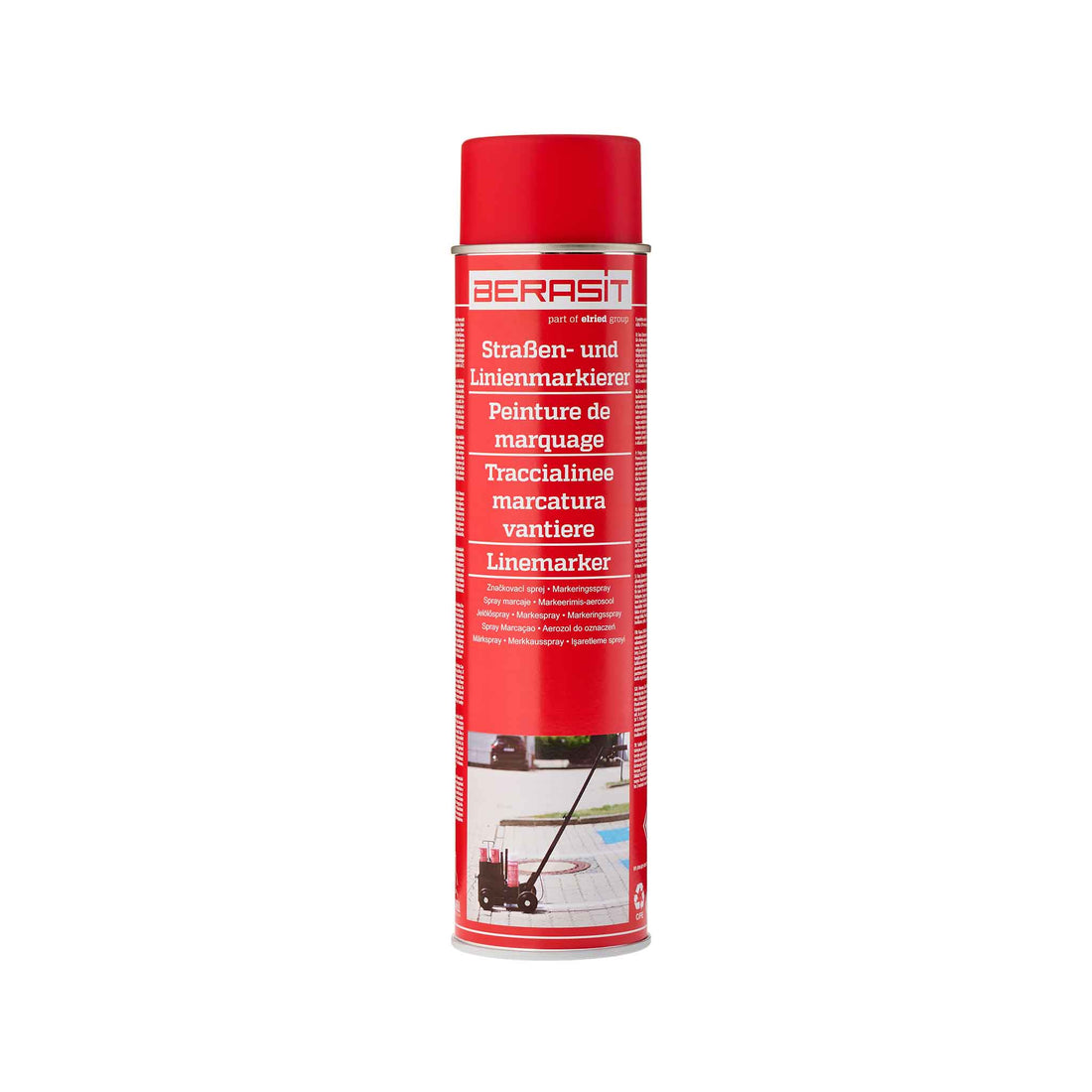 Berasit floor marking spray red, pack of 12