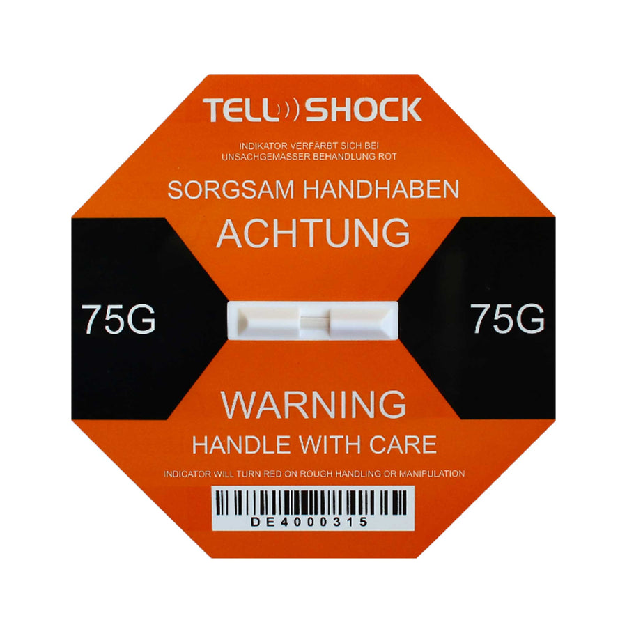 TellShock Label 75G orange VPE 50 St.
